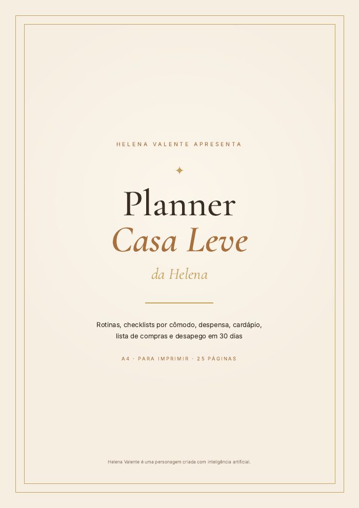 Capa do Planner Casa Leve
