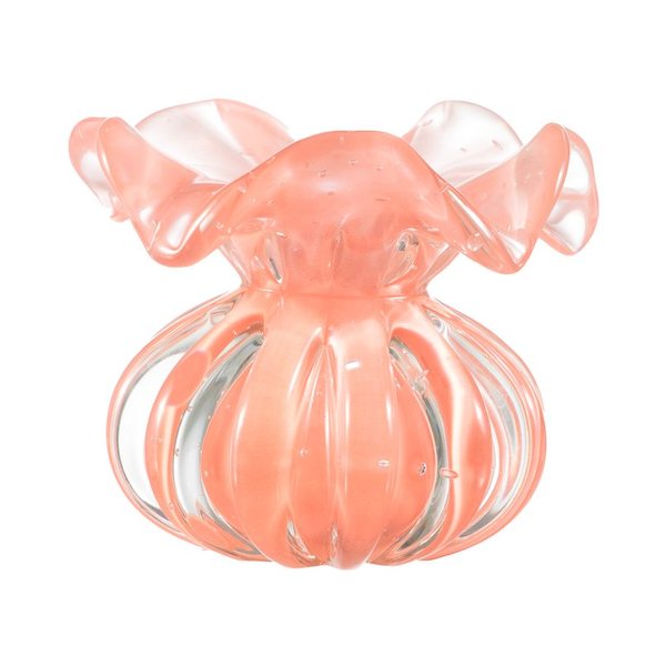 Vaso Murano Trouxinha Leida P Quartzo Rose