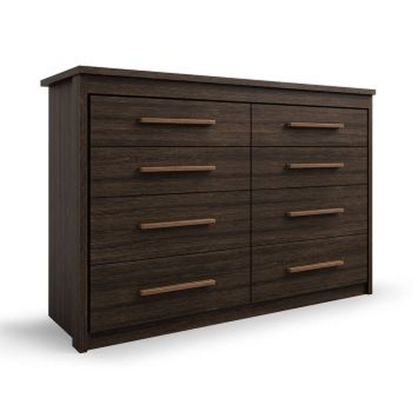 Cômoda Elegance 8 Gavetas Capuccino Wood