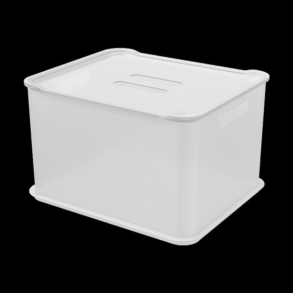 Caixa Organizadora com Tampa Fit Ultra 23,9L Natural