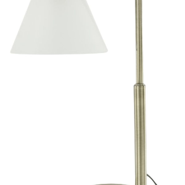 Luminária de Mesa Metal 46x16cm Flor Arte